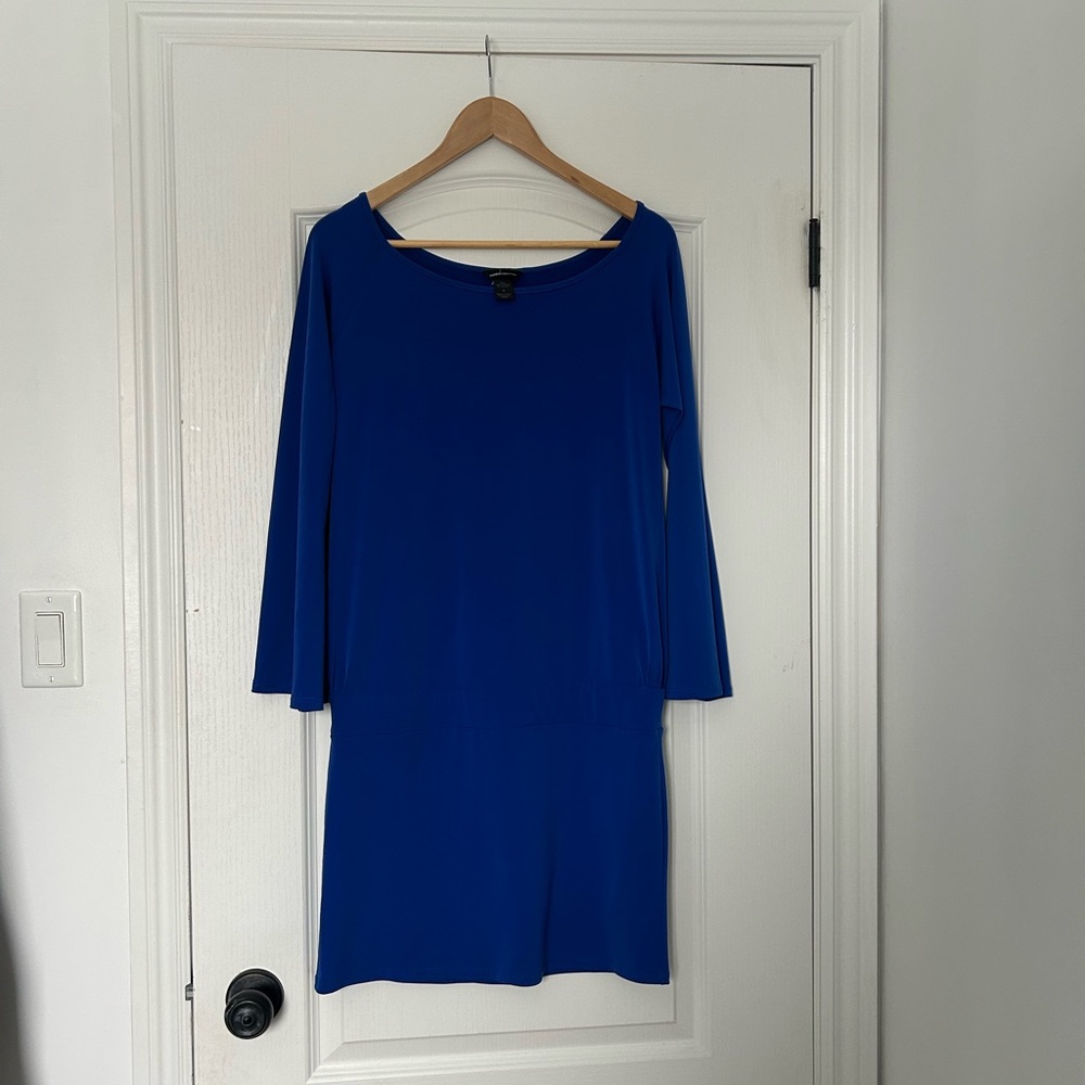 Moda International Royal Blue Long Sleeve Dress